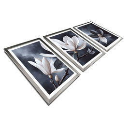 Wallity Conjunto de 3 Pinturas Decorativas en MDF con Marco Multicolor
